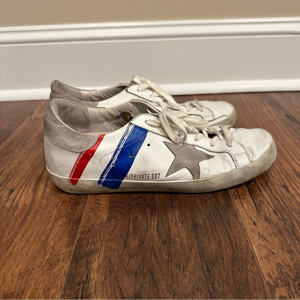 Golden Goose Blue Athletic Shoes